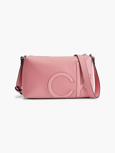Calvin Klein Táskák & Kiegészítők HU715535 | Calvin Klein Faux Bőr Női Crossbody Táska Szürke / Rózs